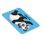 Cute happy panda beer met cartoon magneet (Rechterzijde)