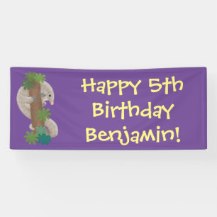 Cute happy pangolin anteater illustratie spandoek