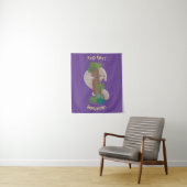 Cute happy pangolin anteater illustratie wandkleed (In situ)