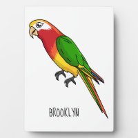 Cute happy parrot cartoon illustratie