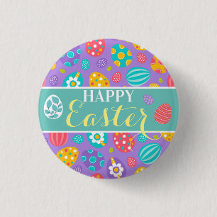 Cute Happy Pasen Ronde Button 3,2 Cm