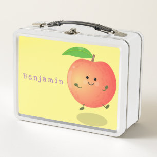 Cute happy peach yellow cartoon