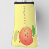 Cute happy peach yellow cartoon golfheadcover (Draai 90)