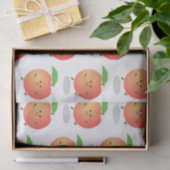Cute happy peach yellow cartoon tissuepapier (Geschenk)