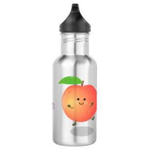 Cute happy peach yellow cartoon waterfles