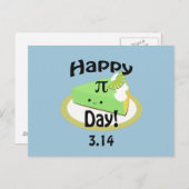Cute Happy Pi Day Briefkaart (Voorkant / Achterkant)