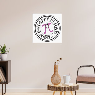 Cute Happy Pi Day © - Funny Pi Poster