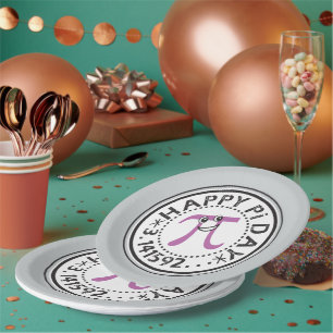 Cute Happy Pi Day Paper-Bord Papieren Bordje