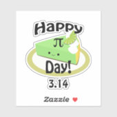 Cute Happy Pi Day Sticker (Vel)