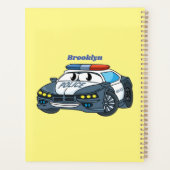 Cute happy police car cartoon illustration (Dos)