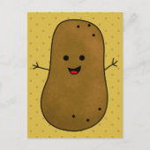 Cute Happy Potato Briefkaart (Voorkant)