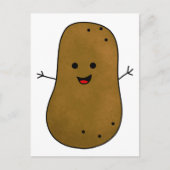 Cute Happy Potato Briefkaart (Voorkant)