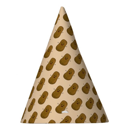 Cute Happy Potato Feesthoedjes (Rechts)