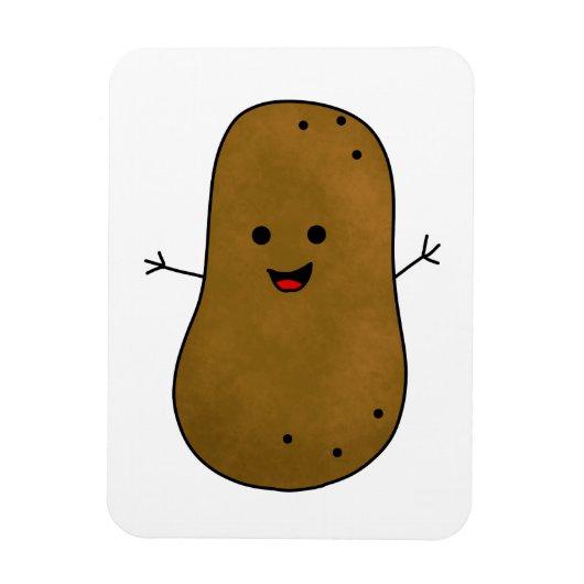 Cute Happy Potato Magneet (Verticaal)