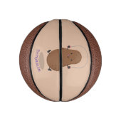 Cute happy potato springtouw cartoon basketbal (Verticaal)