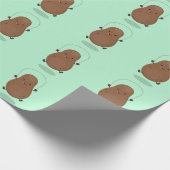 Cute happy potato springtouw cartoon cadeaupapier (Hoek)