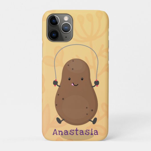 Cute happy potato springtouw cartoon Case-Mate iPhone case (Achterkant)