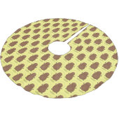 Cute happy potato springtouw cartoon kerstboom rok (Gekanteld)