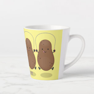 Cute happy potato springtouw cartoon latte mok