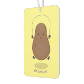 Cute happy potato springtouw cartoon luchtverfrisser (Links)