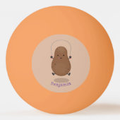 Cute happy potato springtouw cartoon pingpongballen (Achterkant)