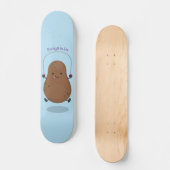 Cute happy potato springtouw cartoon skateboard (Voorkant)