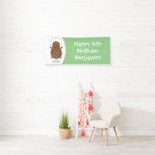 Cute happy potato springtouw cartoon spandoek (Insitu)