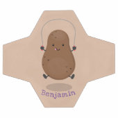 Cute happy potato springtouw cartoon voetbal (Enkel)