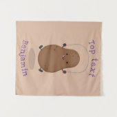 Cute happy potato springtouw cartoon wandkleed (Voorkant (horizontaal))