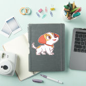 Cute Happy Puppy Cartoon Sticker (iPad Cover)