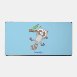 Cute happy raccoon baby illustratie bureaumat