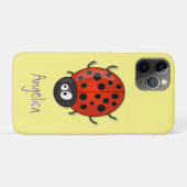 Cute happy red ladybug cartoon afbeelding Case-Mate iPhone case (Achterkant (horizontaal))