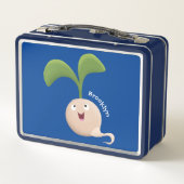 Cute happy seed cartoon illustratie (Achterkant)