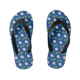 Cute happy seed cartoon illustratie kinder teenslippers