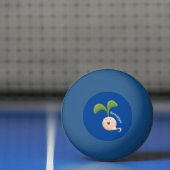Cute happy seed cartoon illustratie pingpongballen (Net)