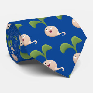 Cute happy seed cartoon illustratie stropdas