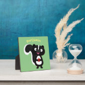 Cute happy skunk cartoon illustratie fotoplaat (Insitu)