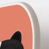 Cute happy skunk cartoon illustratie pickleball paddle (Links Detail)