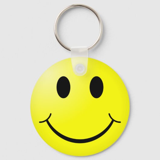 Cute Happy Smile Face Sleutelhanger (Voorkant)