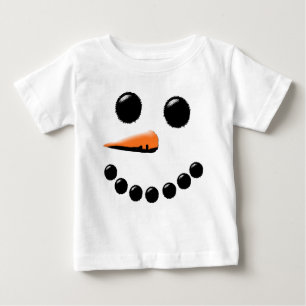 Cute Happy Snowman Face Festive Holiday Xmas