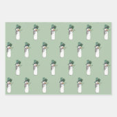 Cute Happy Snowman Wrapping Paper Set van 3 (Voorkant 2)