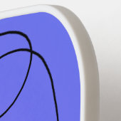 Cute happy springing pinguin cartoon illustratie pickleball paddle (Links Detail)