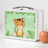 Cute Happy Tiger op het Oerwoud (In situ)