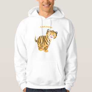 Cute happy tijgerkub cartoon hoodie