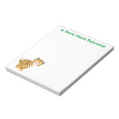 Cute happy tijgerkub cartoon notitieblok (Gedraaid)