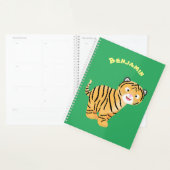 Cute happy tijgerkub cartoon planner (Display)