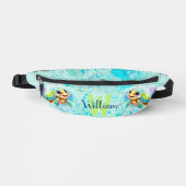 Cute Happy Turtle Boy Ocean Turquoise Nom (Recto)