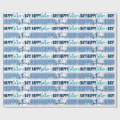 Cute Happy Vaderdag Gift Cadeaupapier (Vlak)