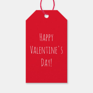 Cute Happy Valentine's Day Red Simple Cadeaulabel