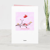 Cute Happy Valentines Day Text Design Feestdagen Kaart (Achterkant)